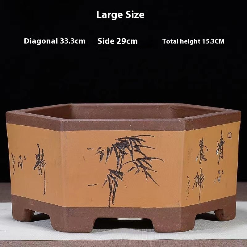 Purple Sand Flowerpot Breathable Bonsai Pot Orchid Pots Banyan Potted Green Radish 5d51c15b 77ac 4e1d b54e e72ba9caa5ac