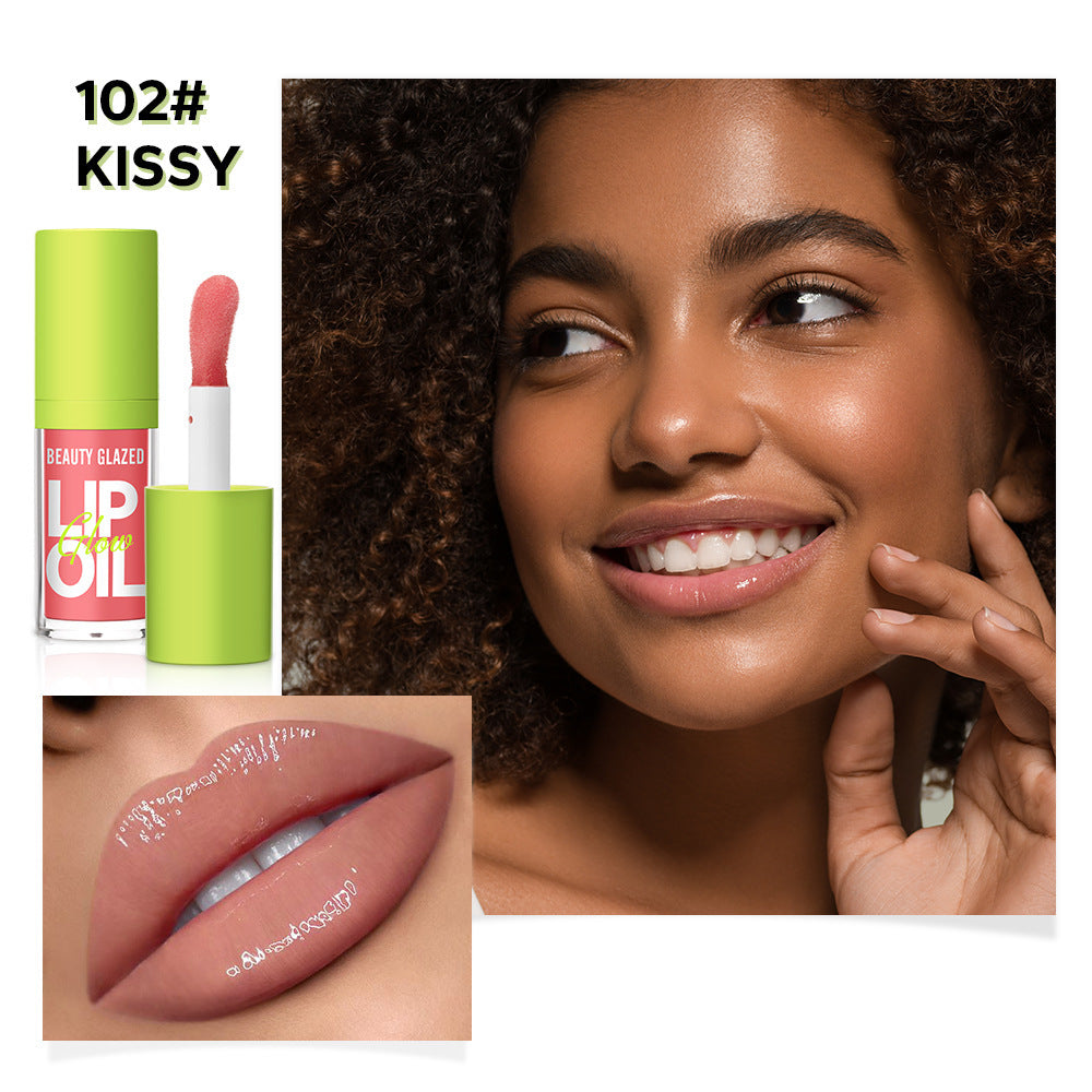 Moisturizing And Nourishing Lip Lacquer Transparent Oil Doodle Glass