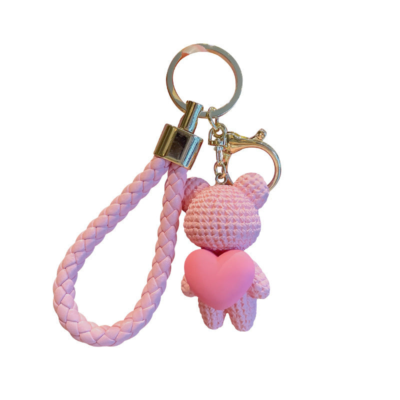 Cartoon Love Heart Little Bear Doll Keychain Internet Celebrity Cute Pendant 5dd1efd4 3a32 424b a28f 8825713f1dea