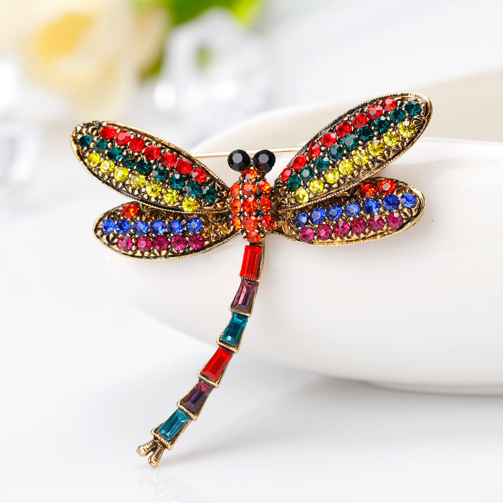New Retro Alloy Diamond Dragonfly Brooch 5e2c530c 274b 4505 aca8 c0b1db554966