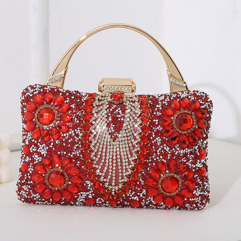 New Metal Handheld Handmade Diamond Inlaid Dinner Bag 5e7813e5 87af 4fb0 99e2 7974ba25a5f9