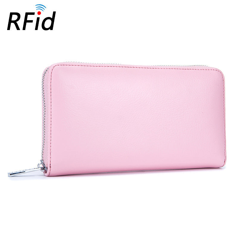 Rfid Many Departments Men Wallet Cow Genuine Leather 36 Slots Card Holder Cell Phone Pocket Male Wallets Clutch Man Long Purs