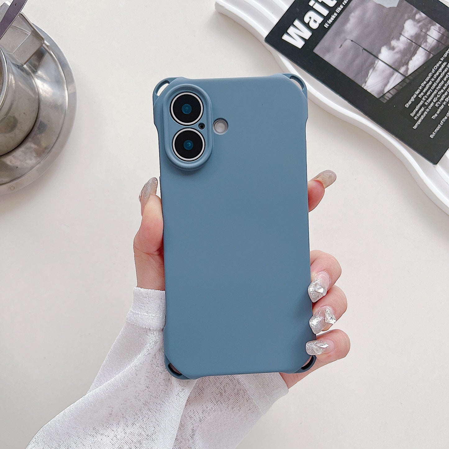 Four-corner Cross Lanyard Liquid Silicone Phone Case Soft Case - 图片 10