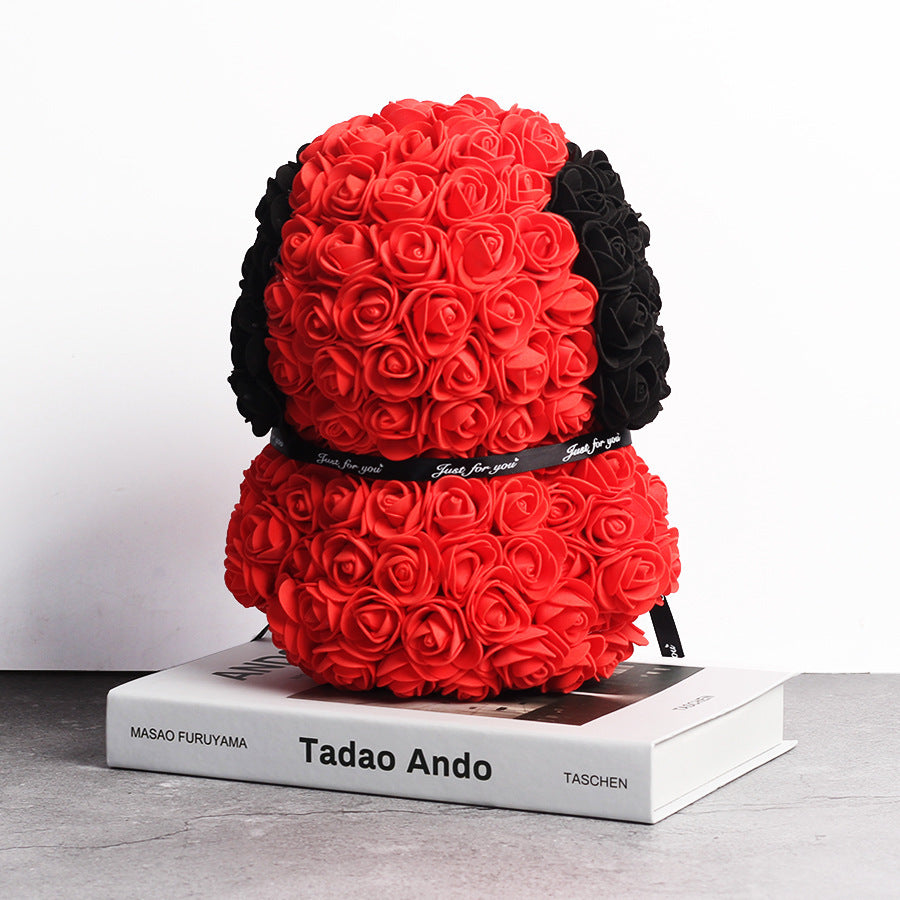 Creative Style Rose Dog Doll Christmas Gift Decoration 5f869c21 1d7d 4f9a a9da b488eedbd123