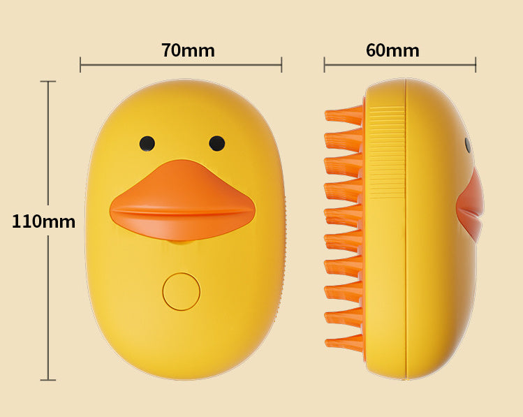 Pet Whale Small Yellow Duck Spray Massage Comb 5fcae5d8 6205 4545 817f a1917984d6db