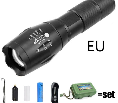 Strong Light Flashlight Special Forces Rechargeable Home Self-Defense Waterproof Riding Mini Camping Premium Super Bright Fla