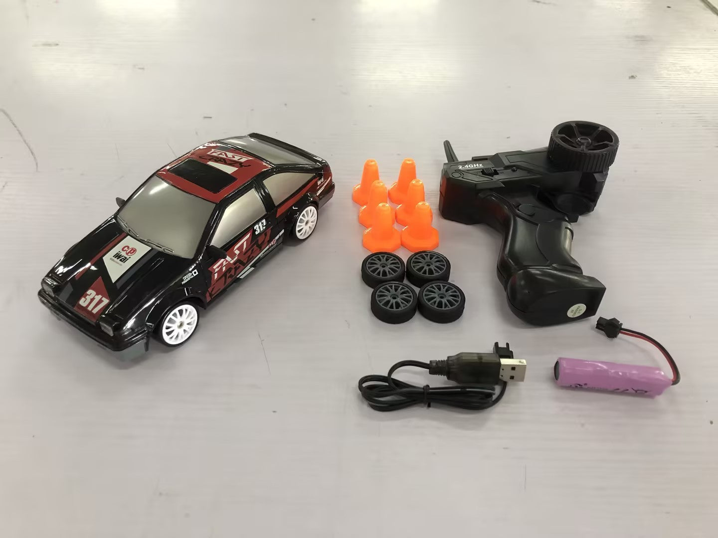 2.4G Drift Rc Car 4WD RC Drift Car Toy Remote Control GTR Model AE86 Vehicle Car RC Racing Car Toy For Children Christmas Gifts - HD Wireless Product #17