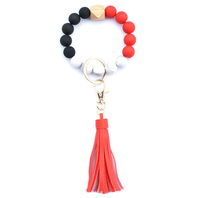 Creative Wooden Bead Bracelet Keychain 607e4533 ef39 4e91 8d41 ca008a81b9a1