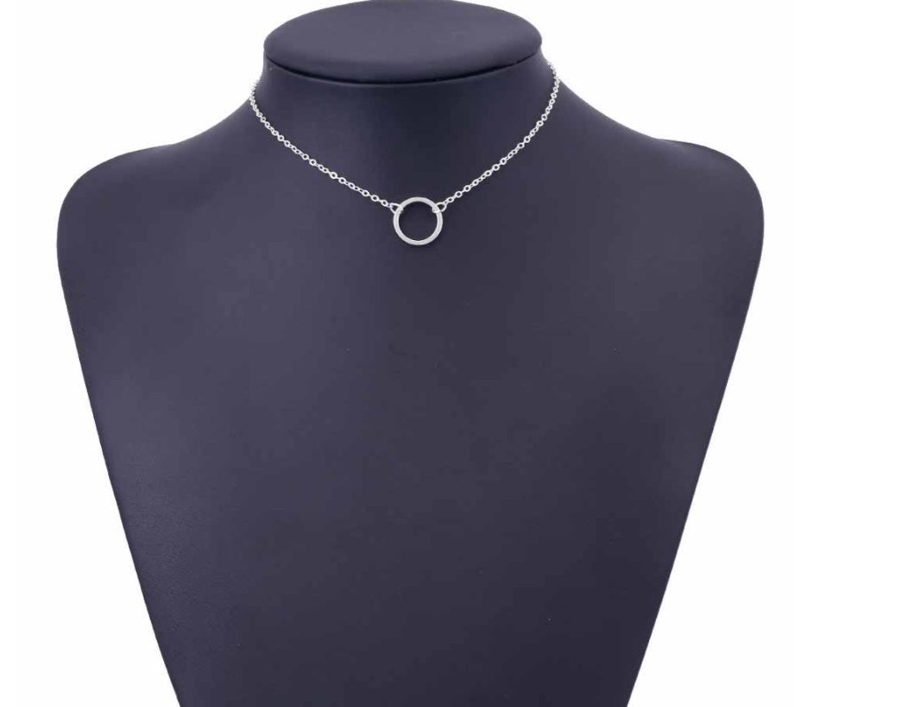Chain metal ring short necklace 61277604988
