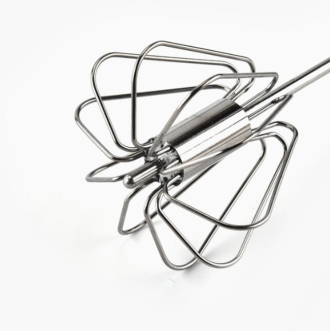 Stainless Steel Hand Pressure Rotary Semi-automatic Whisk 616787903436