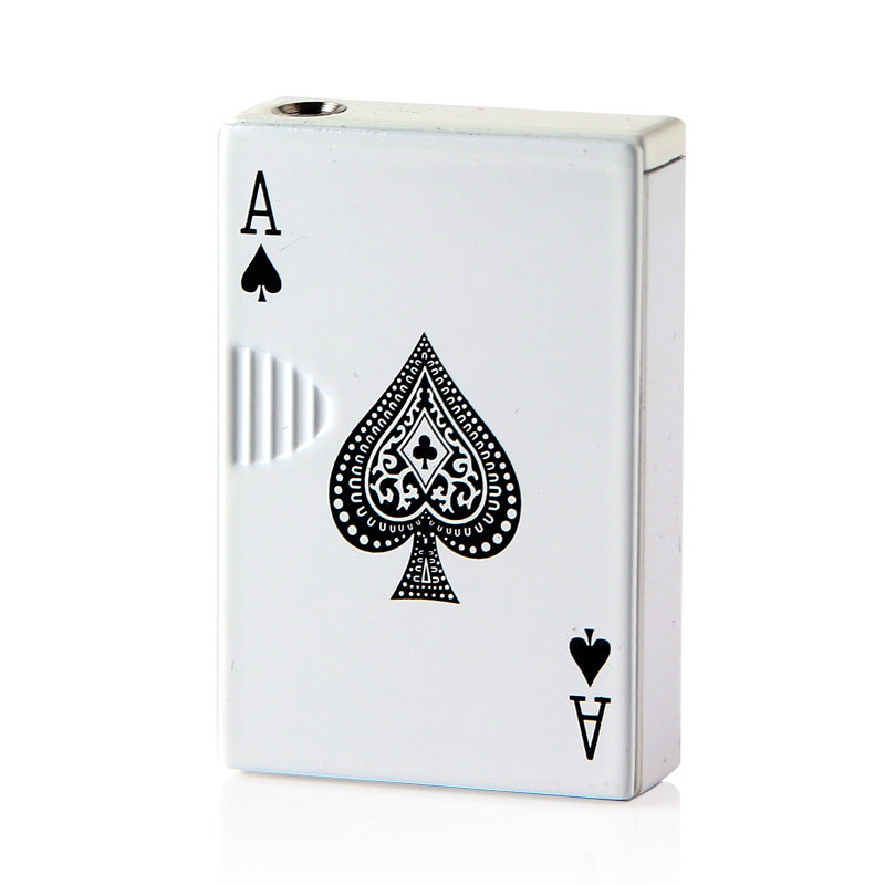 Creative Personality Cool Playing Cards Inflatable Electronic Windproof Lighter 61aedf44 2b67 4b29 99ca 1ddb6ed683a7