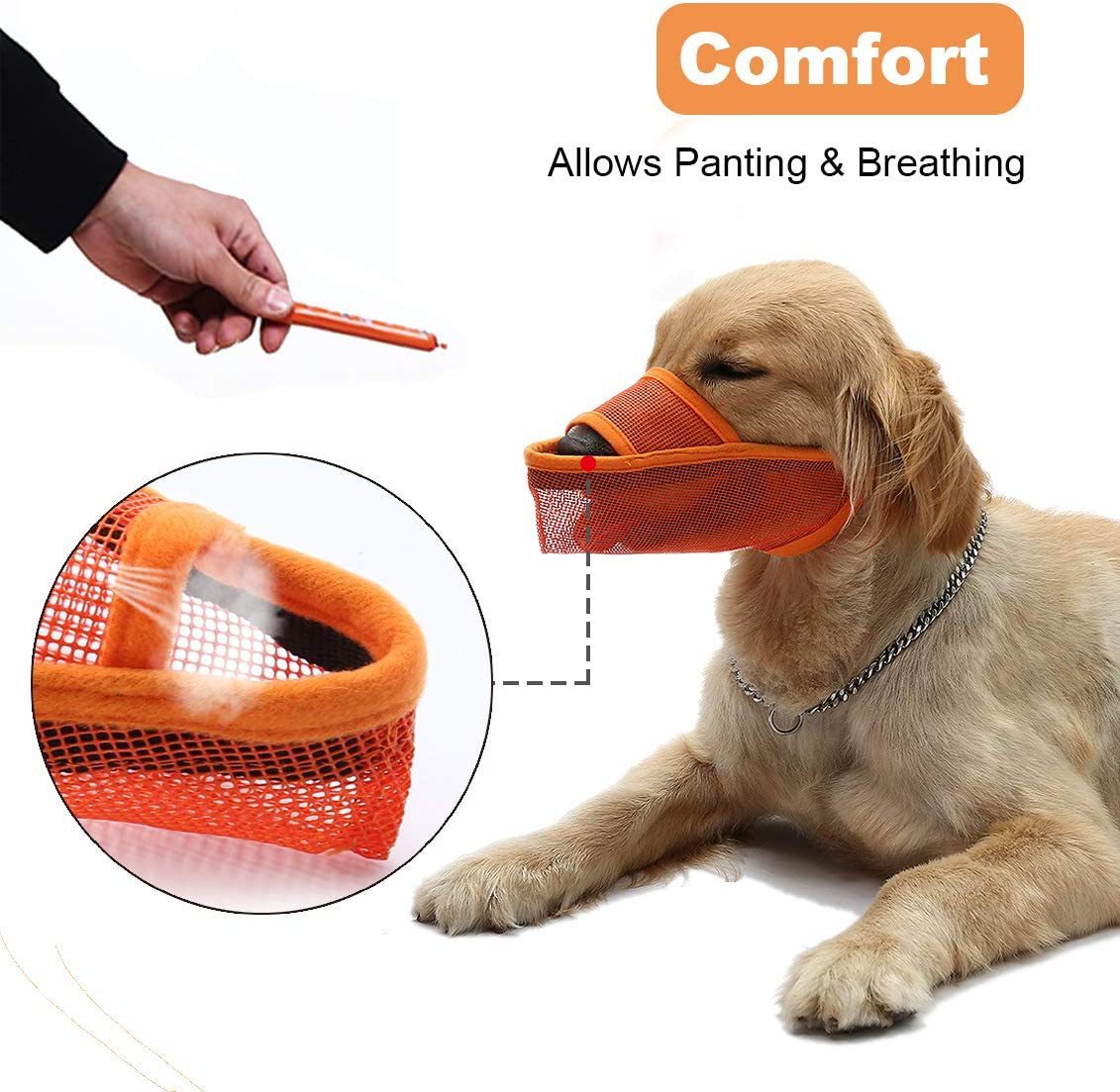 Breathable Mesh Muzzle For Dogs Anti-bite Anti-barking Anti-eating Anti-barking For Large Medium And Small Dogs 61f51026 9d3e