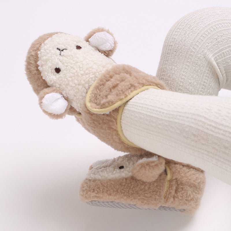 0-12 Months Old Male And Female Baby Thickened Non-slip Cartoon Cotton Shoes - HD Wireless Product #5