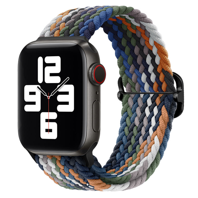 Double Loop Nylon Loop Woven Rainbow Watch Strap 6290da96 4af3 4224 83b0 768931cb97e6