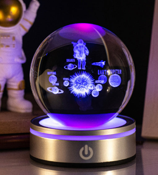 Creative 3D Inner Carving Luminous Crystal Ball Colorful Gradient Small Night Lamp Home Decorations Gifts Selection 62a2366d