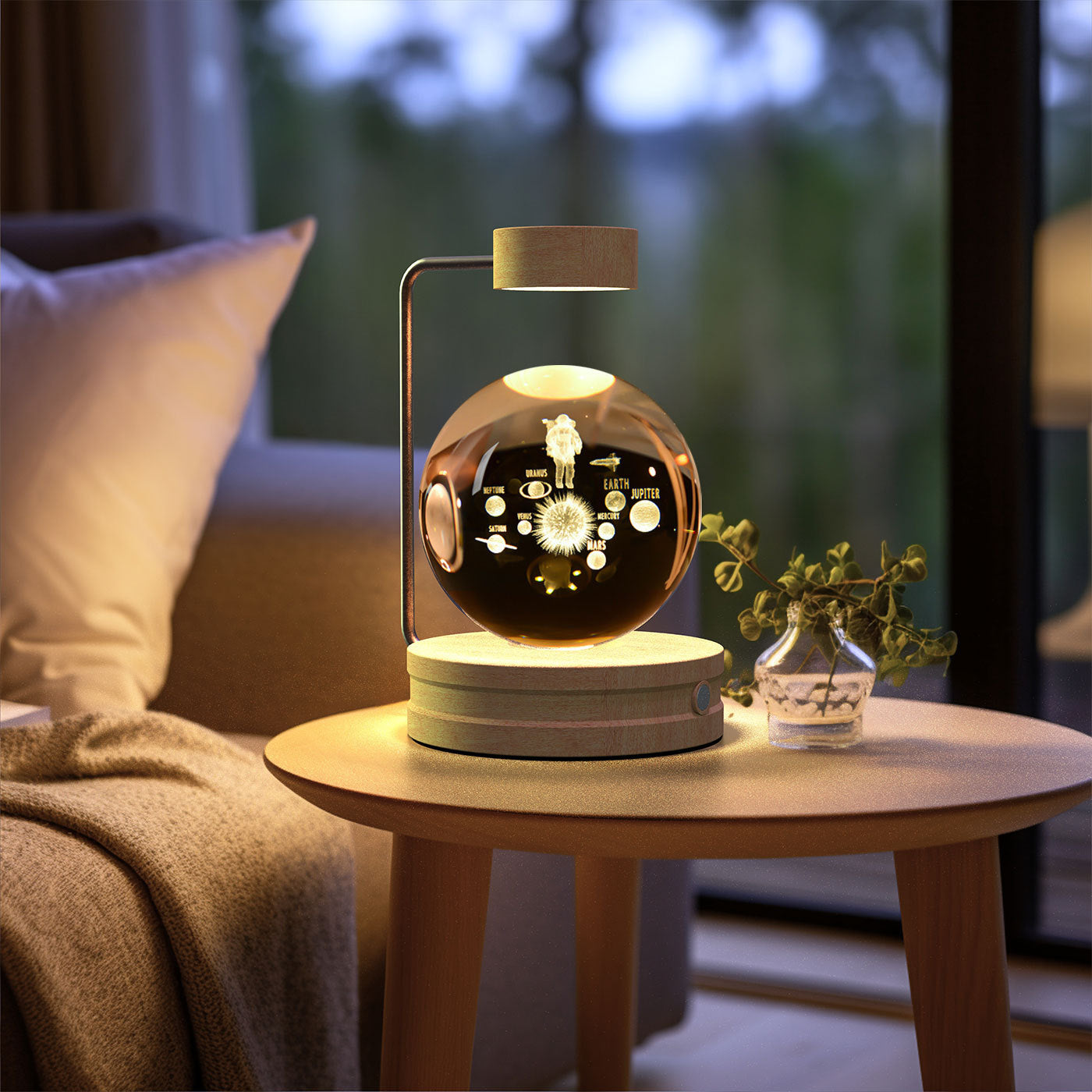 Crystal Ball Cosmic Dinosaur Indoor Night Light USB Power Warm Bedside Light Birthday Gift Night Lamp 6328bf28 fdd6 466e b1f8