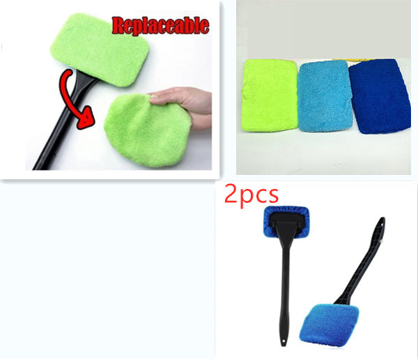 Car Window Pivoting Microfiber Cleaner Auto Window Cleaner 63423059528833