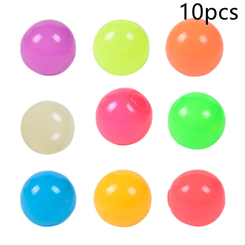 Luminous Sticky Ball Toys Sticky Wall Home Party Games Glow In The Dark Novelty Toys Decompression Squeeze Toy 634959ad fd9a