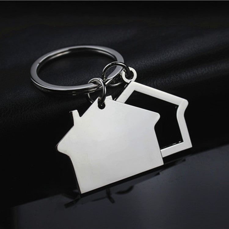 Creative Real Estate Opening Gift Double-sided Laser Sculpture House Keychain 634e2fde 5631 495d 8cb0 b7c21b397462