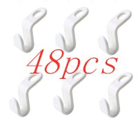 Plastic Closet Stack Hanger Rack Multi-function Wardrobe Space-saving Hanger Hook Coat Hook Bedroom Storage Wardrobe Organize