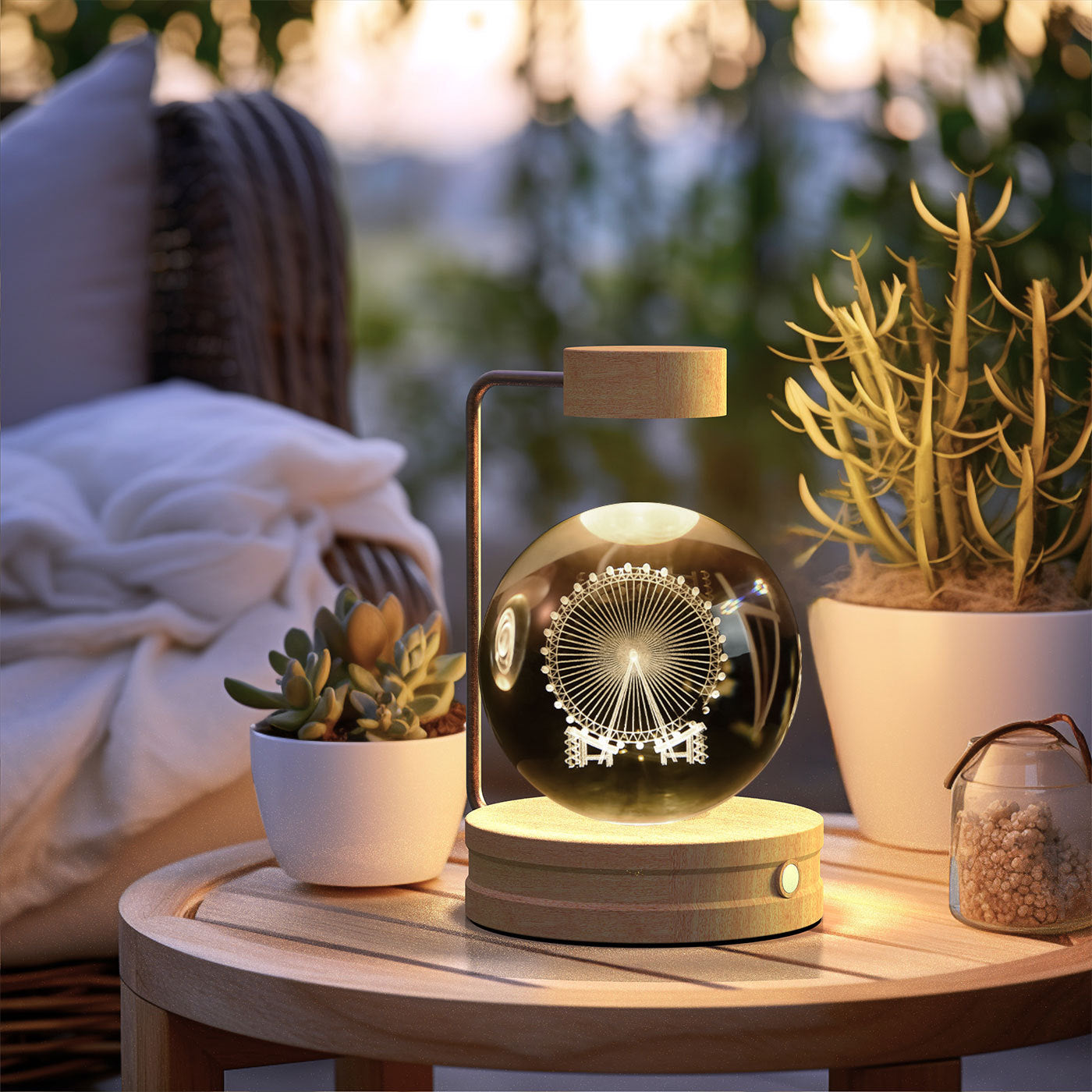 Crystal Ball Cosmic Dinosaur Indoor Night Light USB Power Warm Bedside Light Birthday Gift Night Lamp 63fc7b5a 1056 4968 8b34