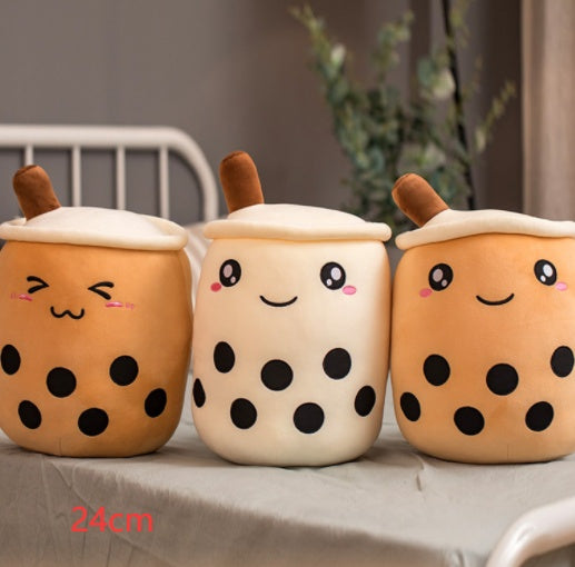 Cute Fruit Drink Plush Stuffed Soft Strawberry Milk Tea Plush Boba Tea Cup Toy Bubble Tea Pillow Cushion Kids Gift 64567fa1 4