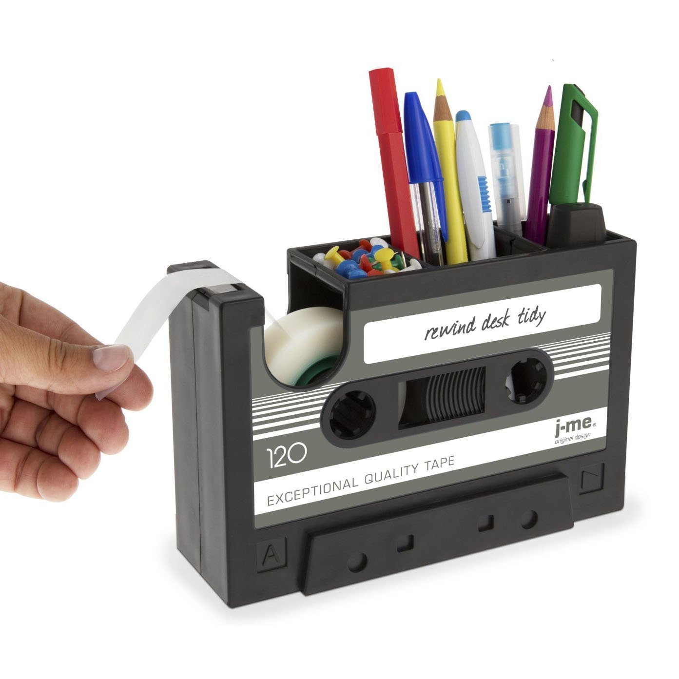 Cassette Tape Dispenser Pen Holder Vase Pencil Pot - 图片 2