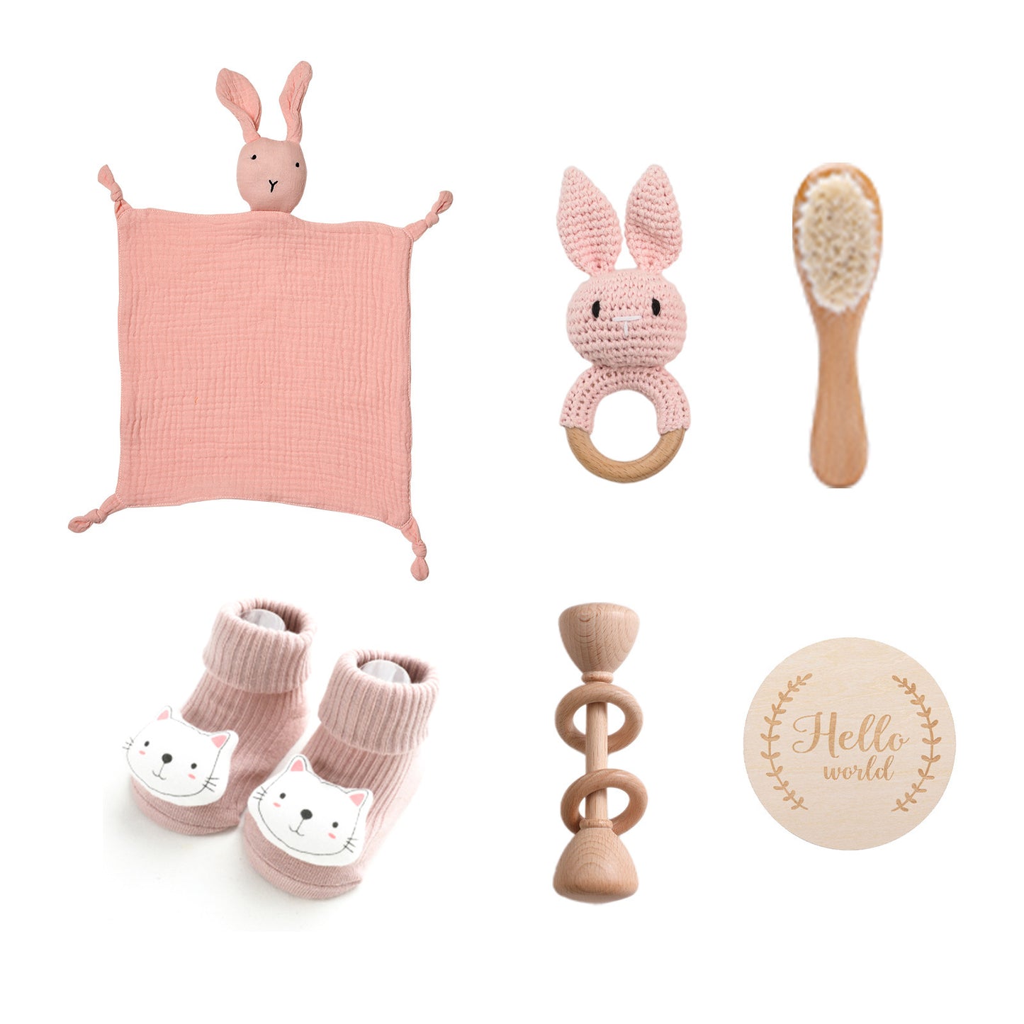 Infant Comfort Rattle Rabbit Bath Towel Gift Set 647206f0 6375 415e 9032 275344d8552d