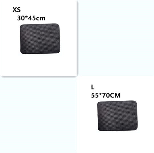 Double Layer Litter Cat Bed Pads Pet Cat Litter Mat Trapping Pets Litter Box Mat Pet Product Bed For Cats House Clean Mat 649
