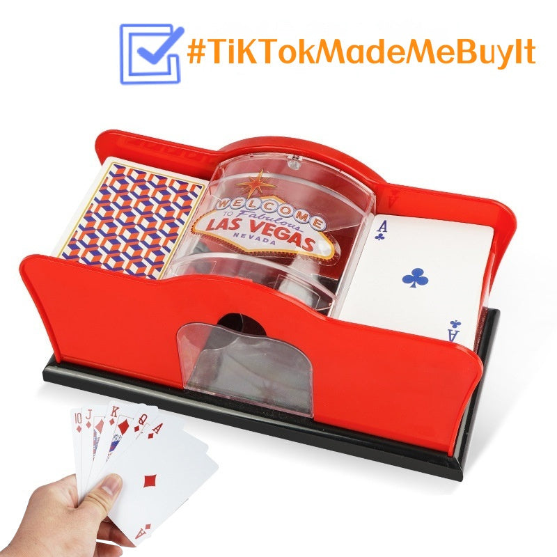 Poker Card Hand Shuffler Easy Hand Cranked Casino Card Shuffling Machine For Blackjack Poker Texas 649c27dd 393f 4a95 addb 56