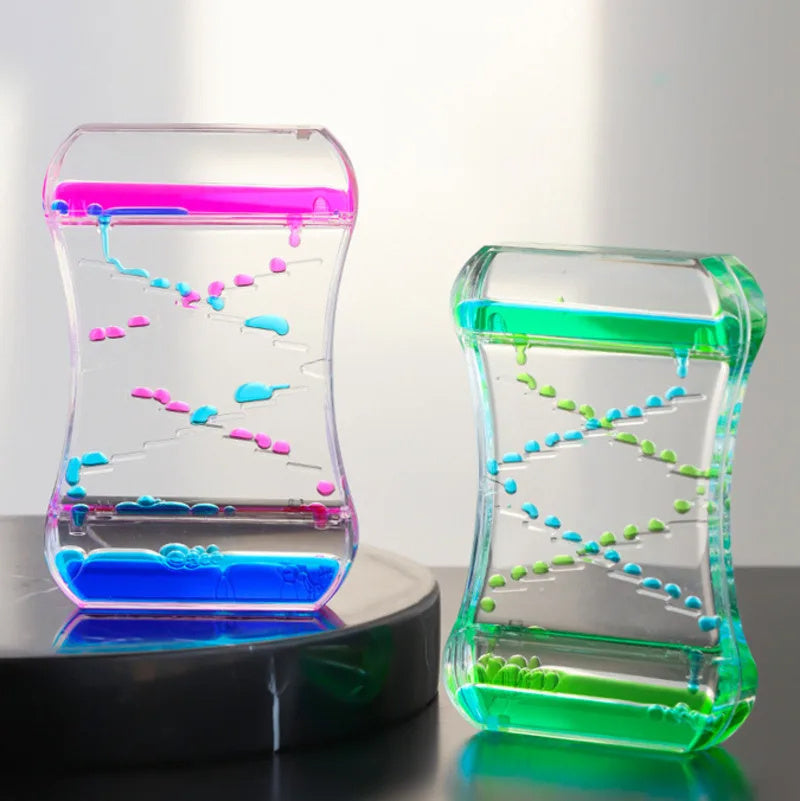 Creative Cruise Fluid Liquid Hourglass Quicksand Timer 2024 Ins Living Room Office Ornaments Desk Table Decorations Home Deco