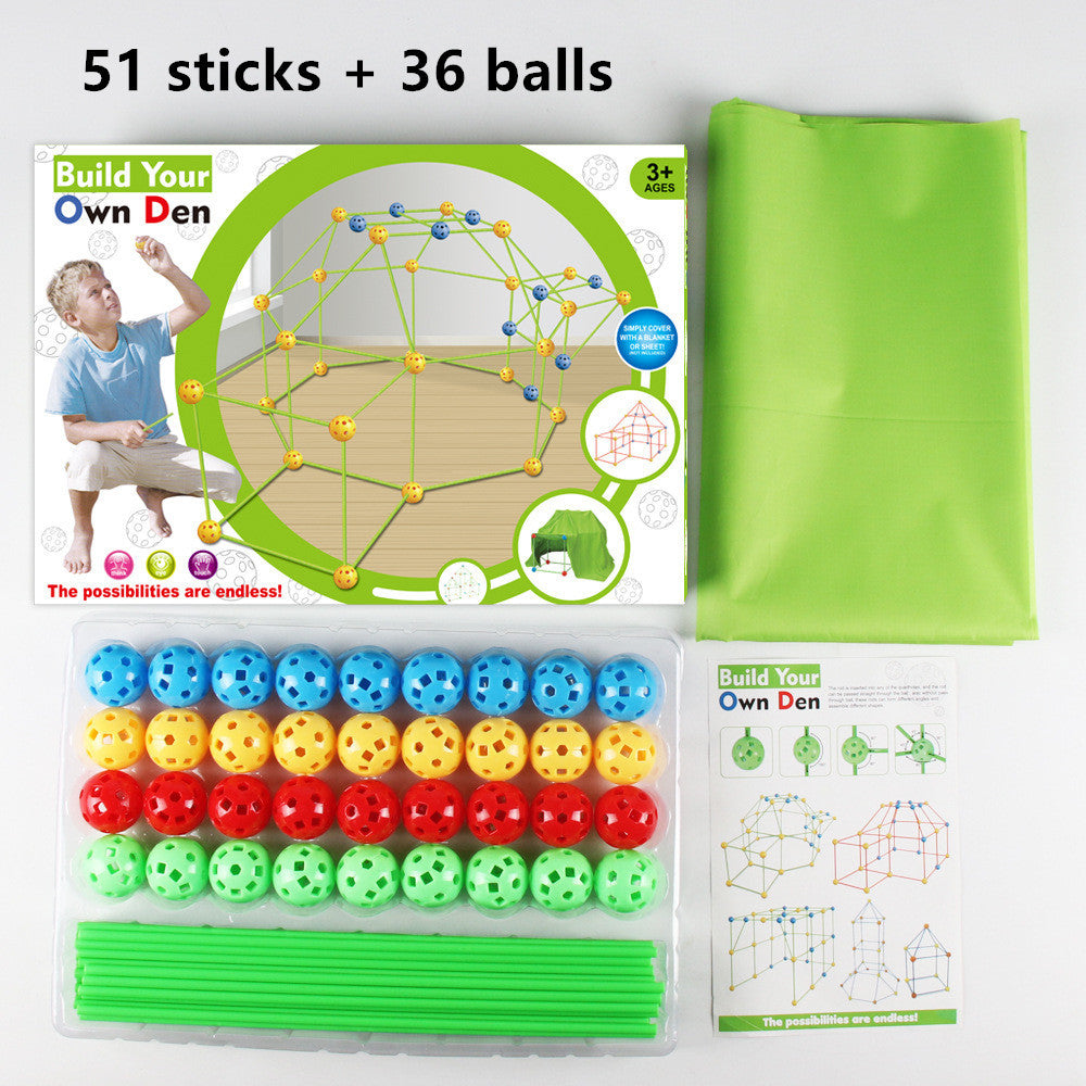 Children's Diy Bead Tent Fort Building Kit Toy Tent Building Blocks Tent Fight Tent 651ab39e 8329 4e7d aa0e f78ee5709612 1170