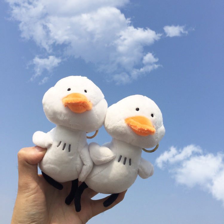 Little white duck plush pendant 6522573212161