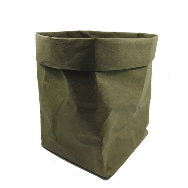 Flower pot supplies washed kraft paper storage bag 653318554977