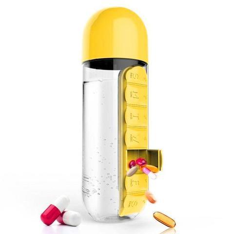 Outdoor Portable One Week Water Cup With Medicine Box 6565739288658