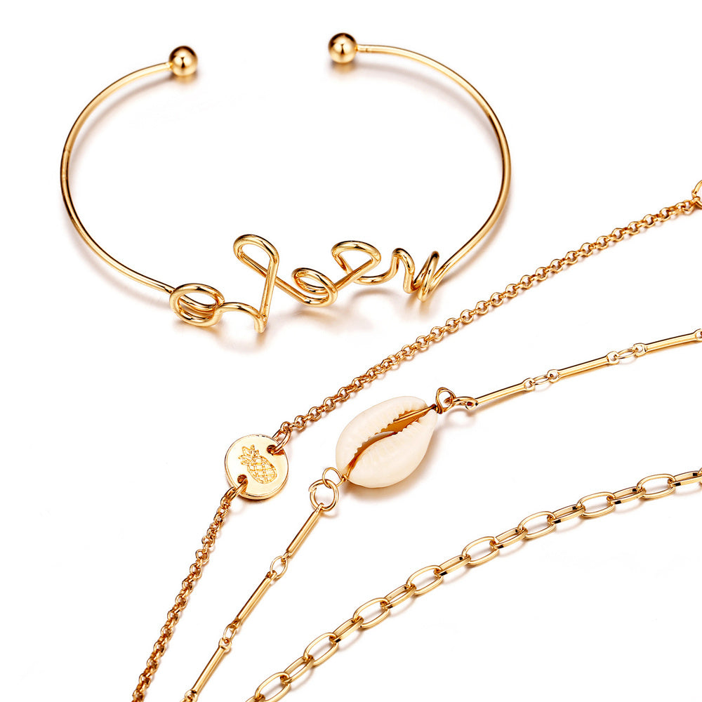 Set of four bracelets and bracelets 659343793204