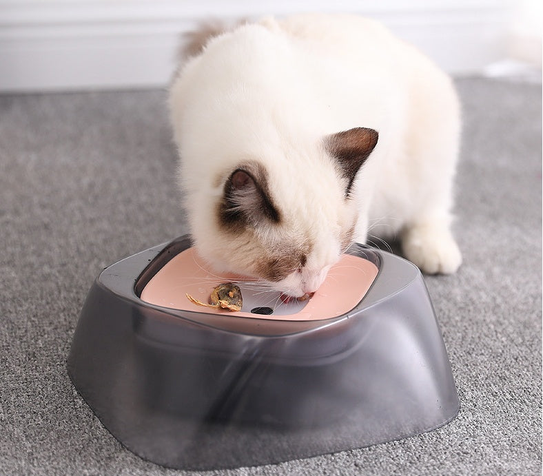 Pet Dog Bowl Floating Not Wetting Mouth Cat Bowl No Spill Drinking Water Feeder 6595268131201
