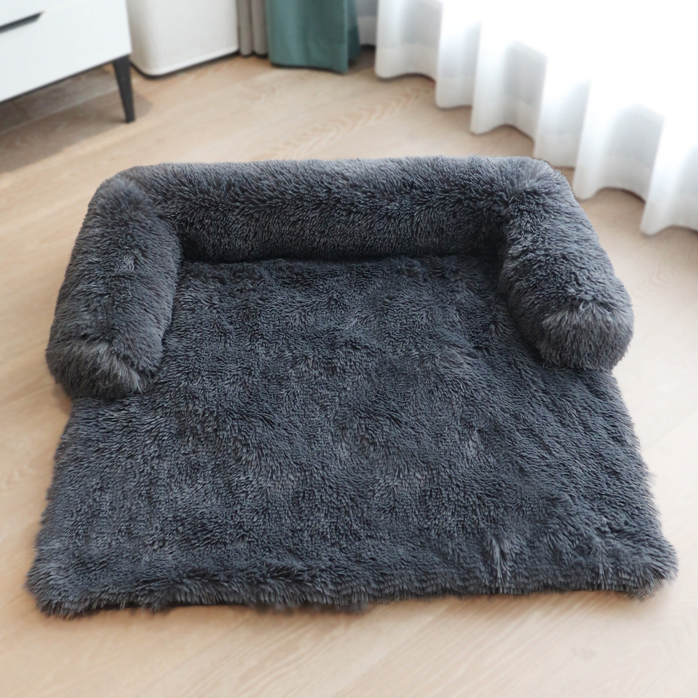 Removable Pet Dog Mat Sofa Dog Bed Soft Pad Blanket Cushion Home Washable Rug Warm Cat Bed Mat For Couches Car Floor Protecto