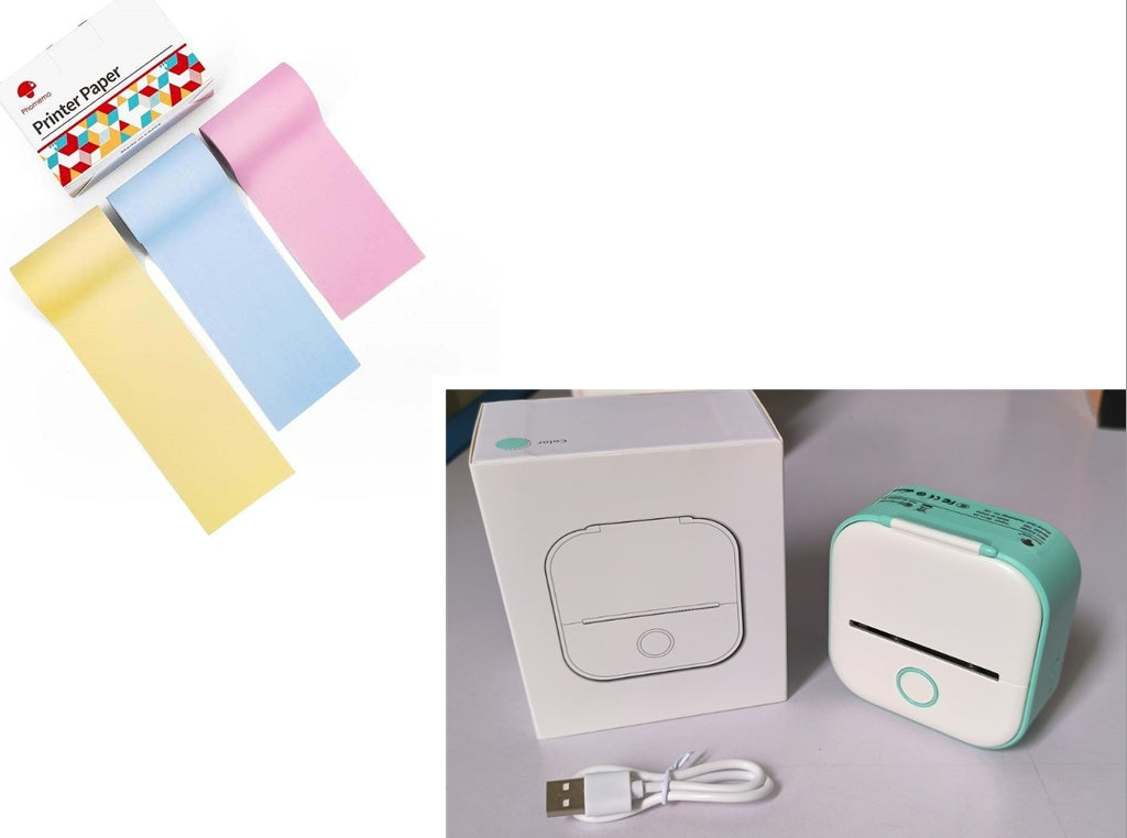 Portable Mini Thermal Label Printer Home Photo Printer Student Wrong Question Printer Bluetooth-compatible Mini Label Printer Price Tag - 图片 36