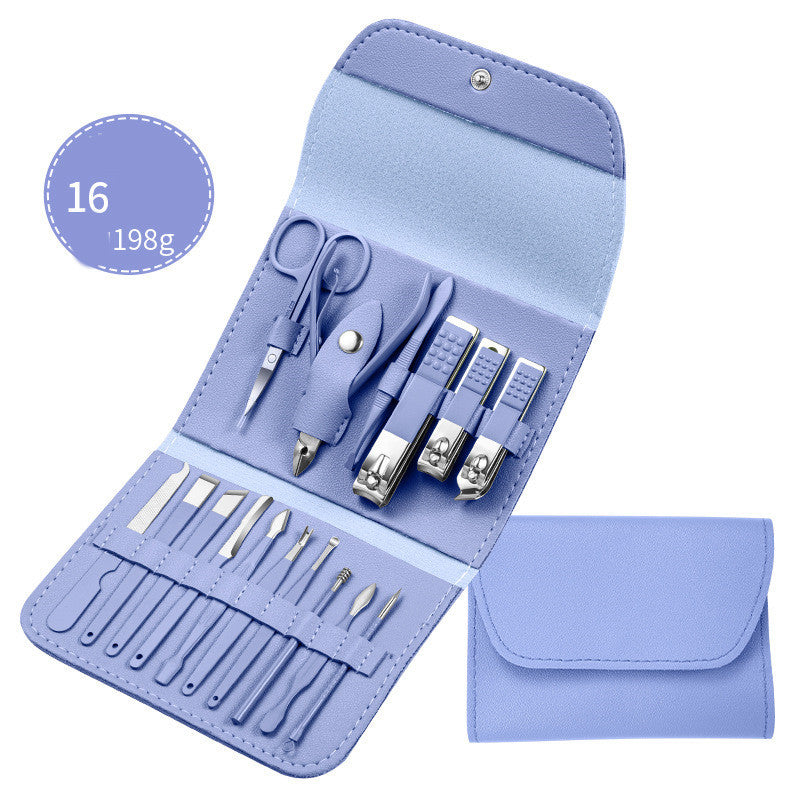 Professional Scissors Nail Clippers Set Ear Spoon Dead Skin Pliers Nail Cutting Pliers Pedicure Knife Nail Groove Trimmers 65