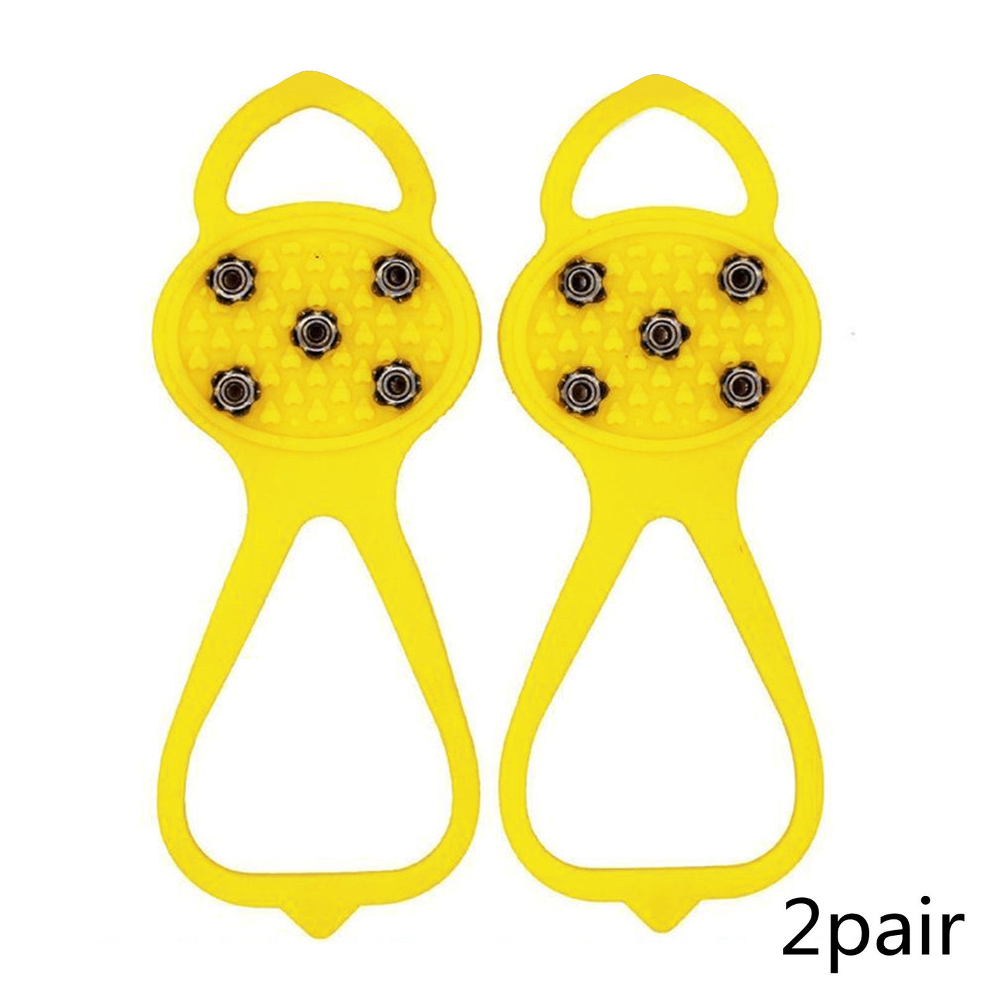 Unisex Men 5 Teeth Ice Gripper For Shoes Crampons Ice Gripper Spike Grips Cleats For Snow Studs Non-Slip Climbing Hiking Cove