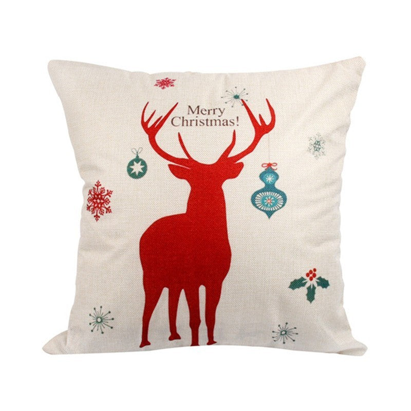 Christmas Hot-selling Home Sofa Office Creative Linen Pillowcase 6646383691194
