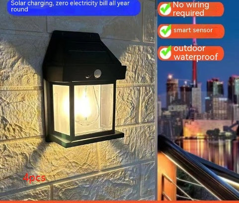 Outdoor Solar Waterproof Tungsten Induction Garden Wall Lamp 665e5ef9 905f 410d afe3 244945fad330