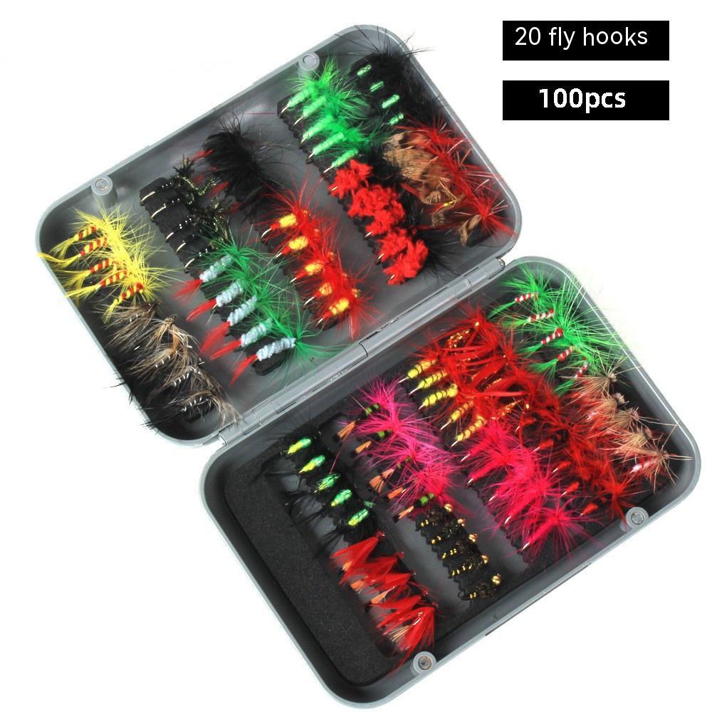 Fishing Gear 100 Fly Bait Set 6782708b aa43 49dc 94cf adbe2dadc7df trans
