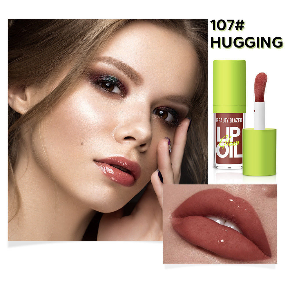 Moisturizing And Nourishing Lip Lacquer Transparent Oil Doodle Glass
