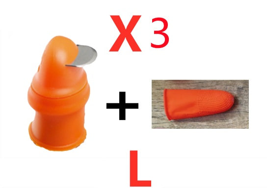 Silicone Thumb Knife Finger Protector Gears Cutting Vegetable Harvesting Knife Pinching Plant Blade Scissors Garden Gloves 67