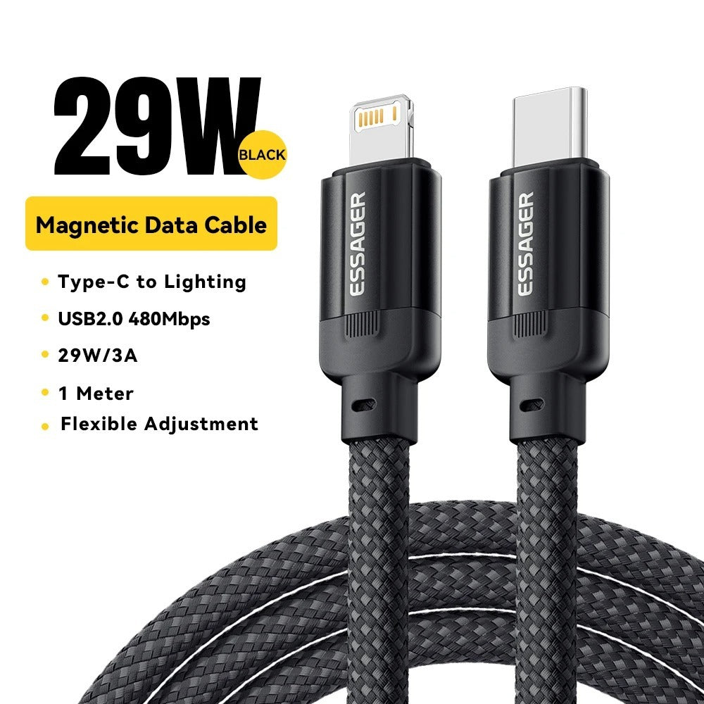 Magnetic Data Cable Suitable For 14 Mobile Phone Tablet Fast Charging - 图片 11