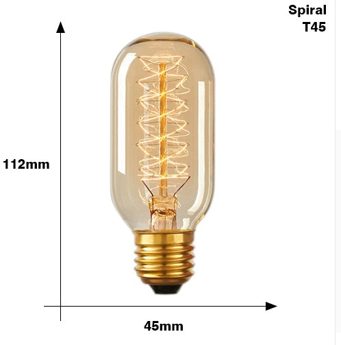 Edison Bulb E27 220V 40W ST64 A19 T45 G80 G95 G125 Incandescent filament bulb lighting Retro Edison Light Bulb 683509204413