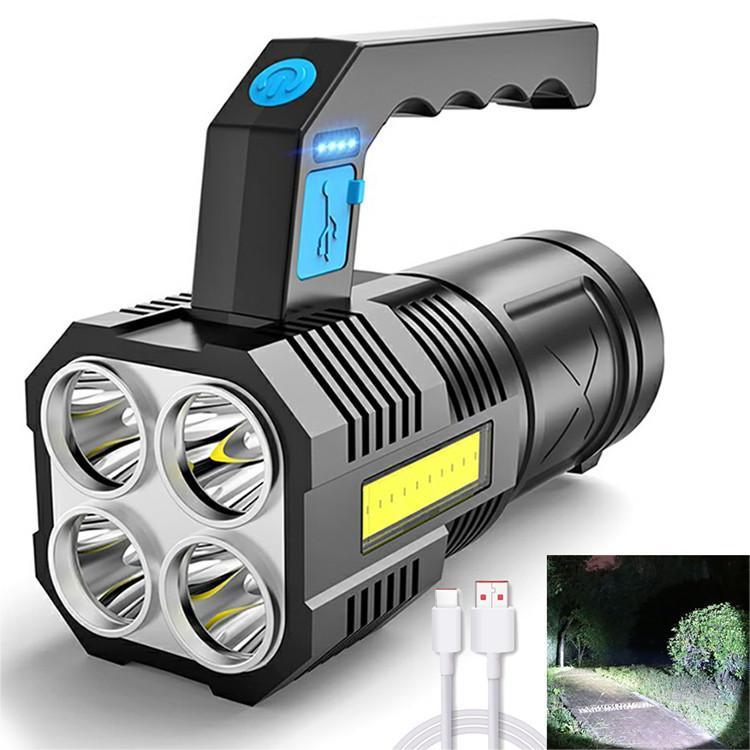 Four Core Flashlight Strong Charging Outdoor Super Bright Far Shooter Lantern 689d6846 ea59 4300 be04 9b1e2ad95816