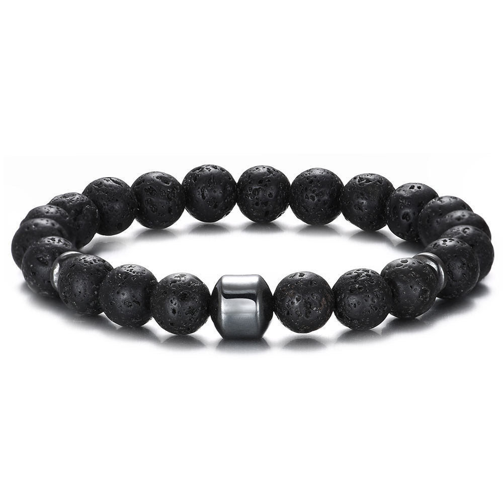 Volcanic Rock Tiger Eye Bead Bracelet 695212c4 4461 42d2 b727 47be53793b9c